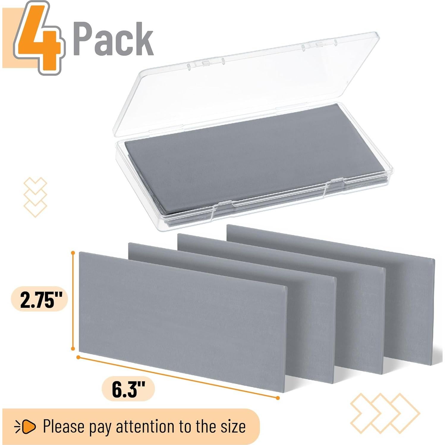 Gomas Amasadas Mr. Pen - Paquete de 4, Gris, 16x7 cm