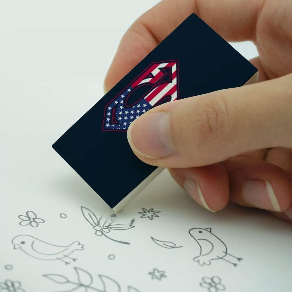 Set de 2 Borradores Superman con Escudo de Bandera Americana