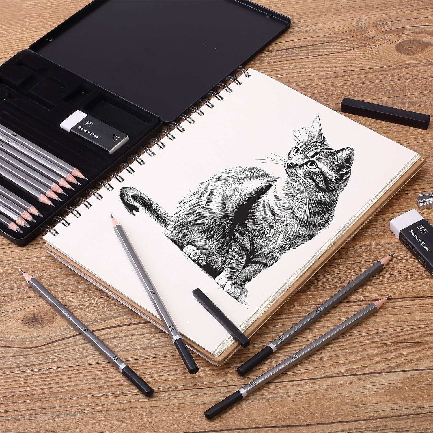 Set de Dibujo Mr. Pen: Gomas, Lápices y Cepillo para Artistas