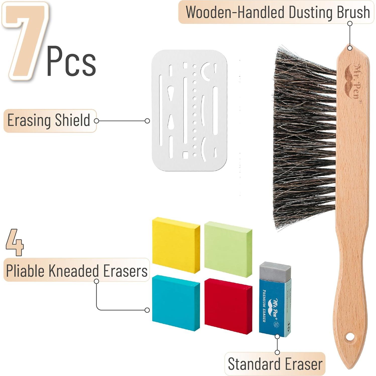 Set de Gomas de Borrar y Lápices Mr. Pen - 12 Lápices #2HB