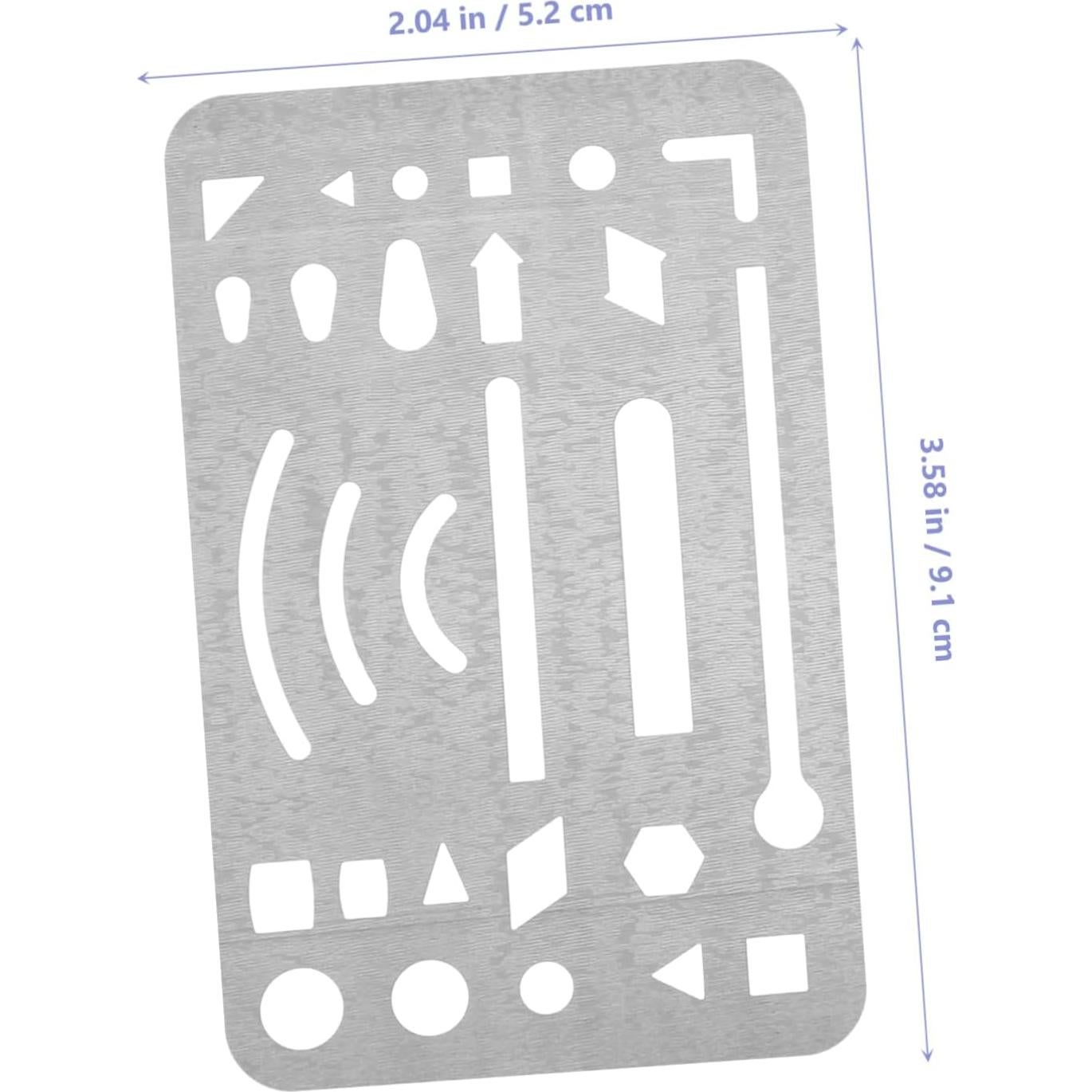 Plantilla de Borrado de Acero Inoxidable Veemoon 9.09x5.21cm