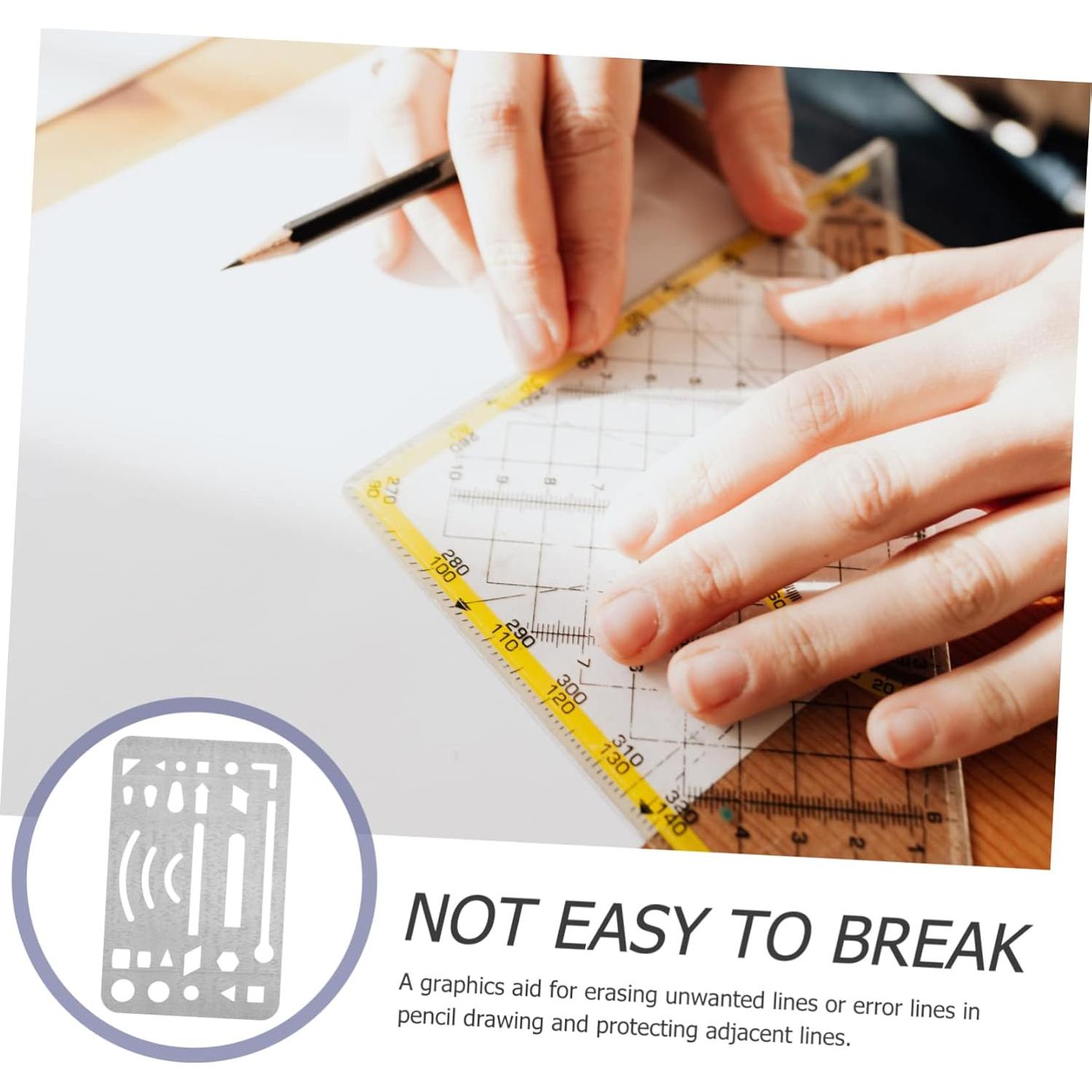 Plantilla de Borrado de Acero Inoxidable Veemoon 9.09x5.21cm