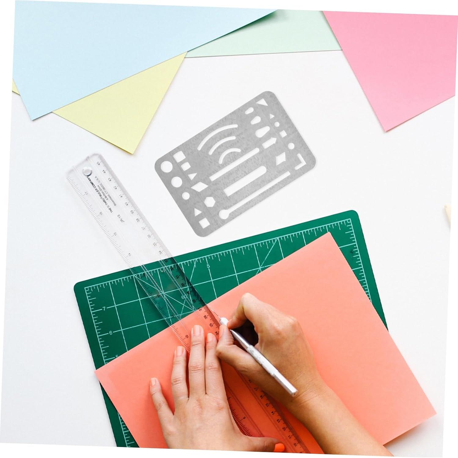 Plantilla de Borrado de Acero Inoxidable Veemoon 9.09x5.21cm