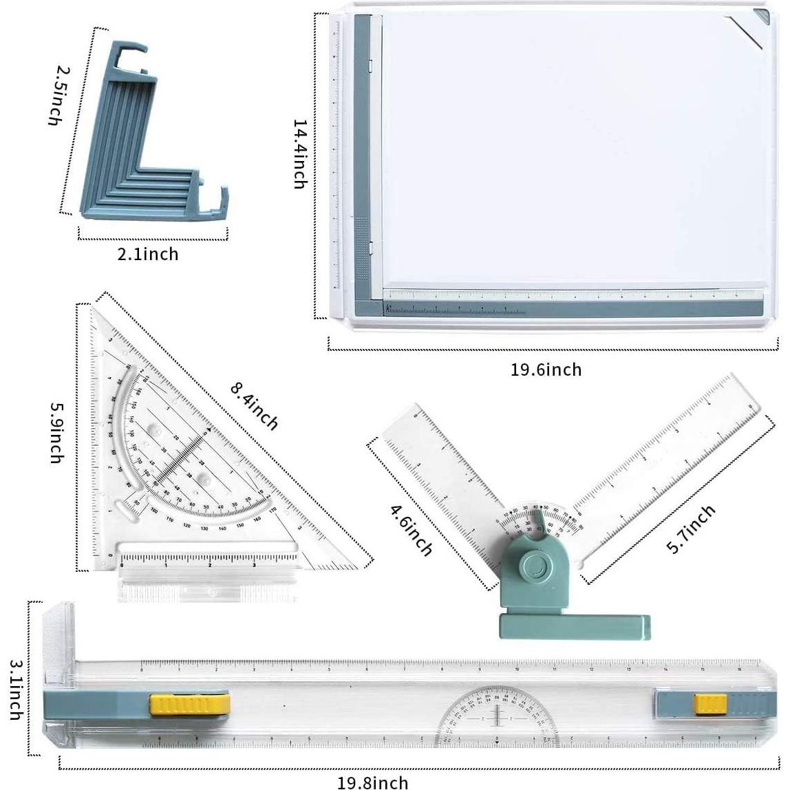 Mesa de Dibujo A3 Frylr con Regla y Sistema Ajustable