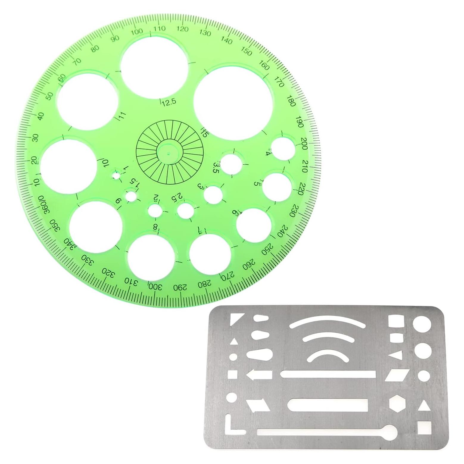 Kit de Dibujo y Borrado 27 Patrones Acero Inoxidable LUORNG