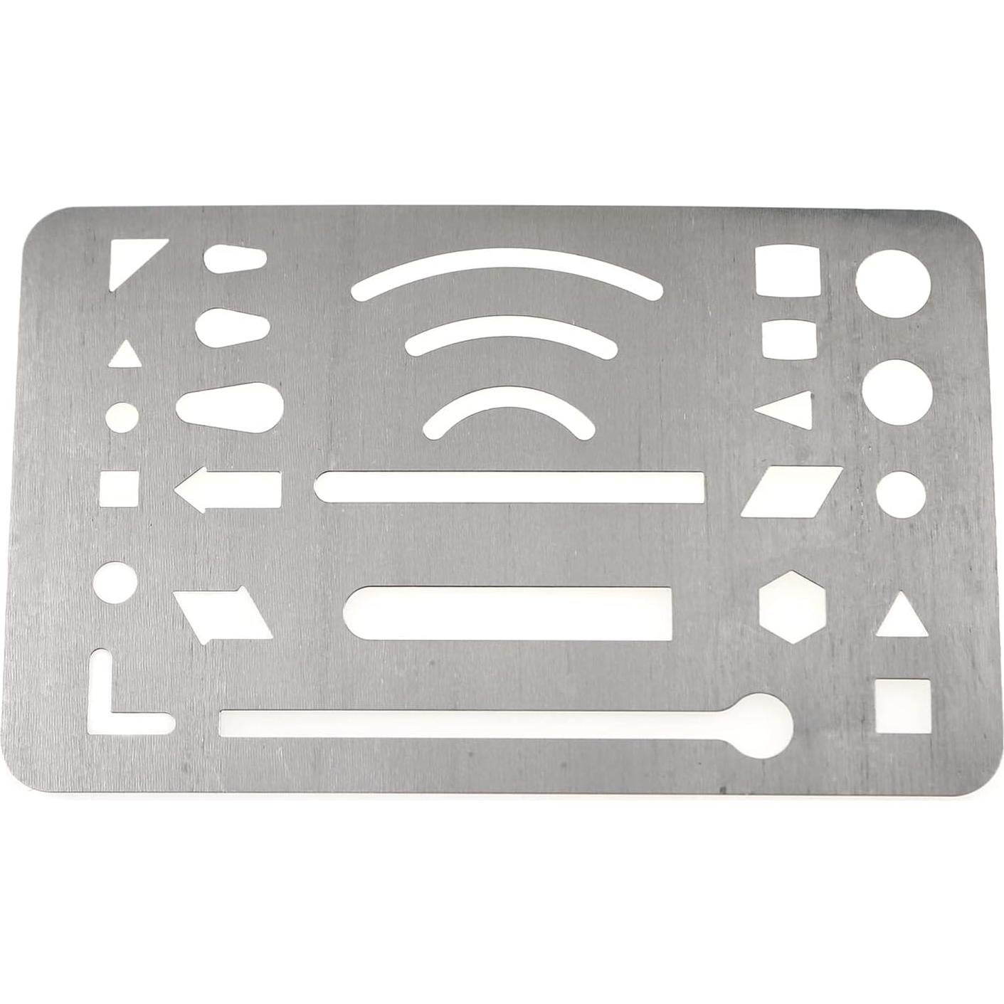 Kit de Dibujo y Borrado 27 Patrones Acero Inoxidable LUORNG