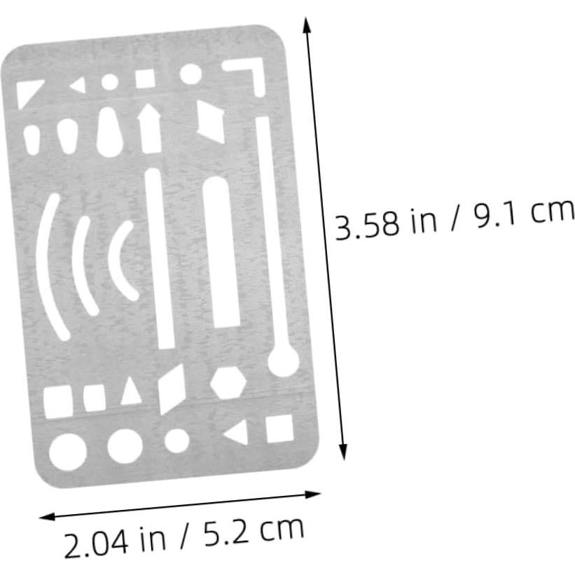 Escudos de Borrado Acero Inoxidable ERINGOGO 3 Piezas 9.1x5.2cm