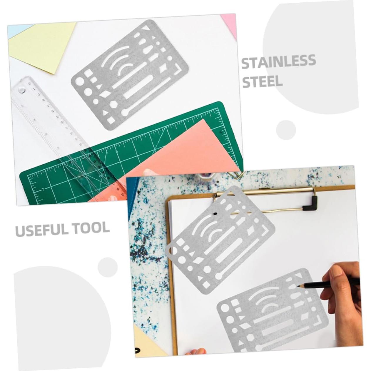 Escudos de Borrado Acero Inoxidable ERINGOGO 3 Piezas 9.1x5.2cm