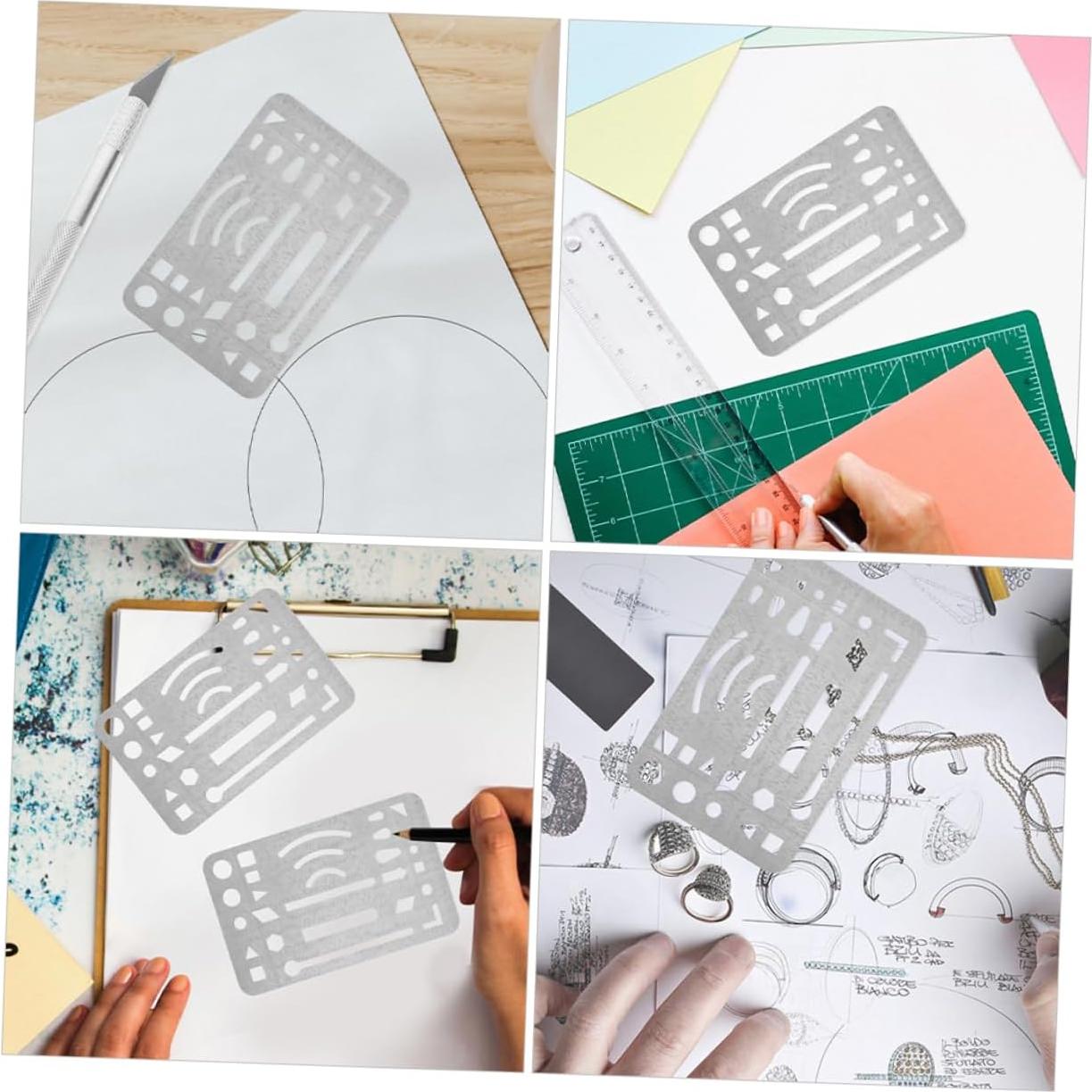 Escudos de Borrado Acero Inoxidable ERINGOGO 3 Piezas 9.1x5.2cm