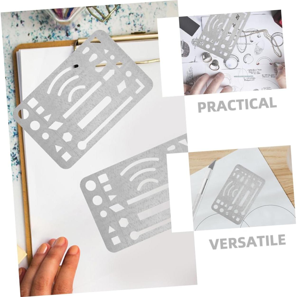 Escudos de Borrado Acero Inoxidable ERINGOGO 3 Piezas 9.1x5.2cm