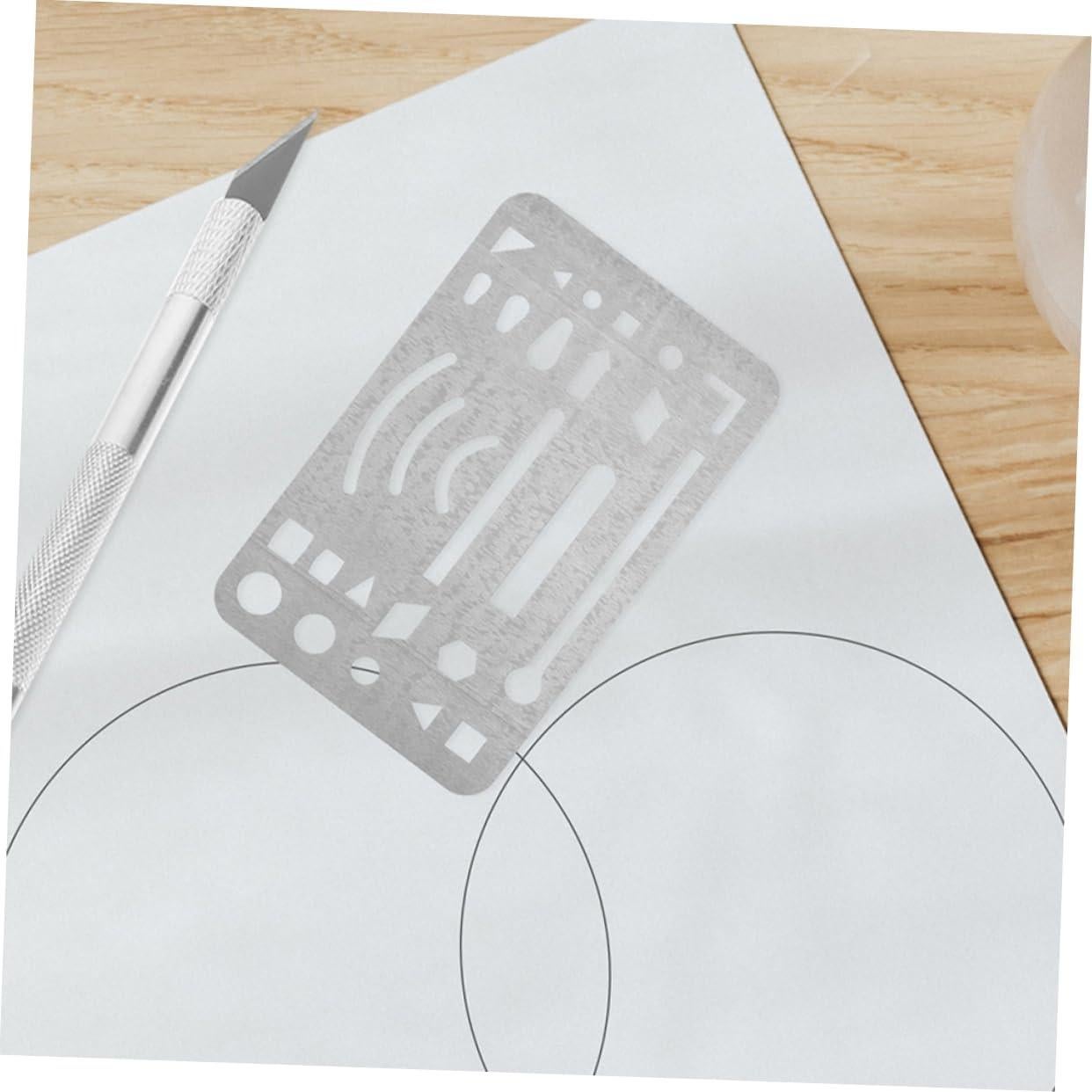 3 Piezas Escudos de Borrado Acero Inoxidable Veemoon 9.1x5.2cm