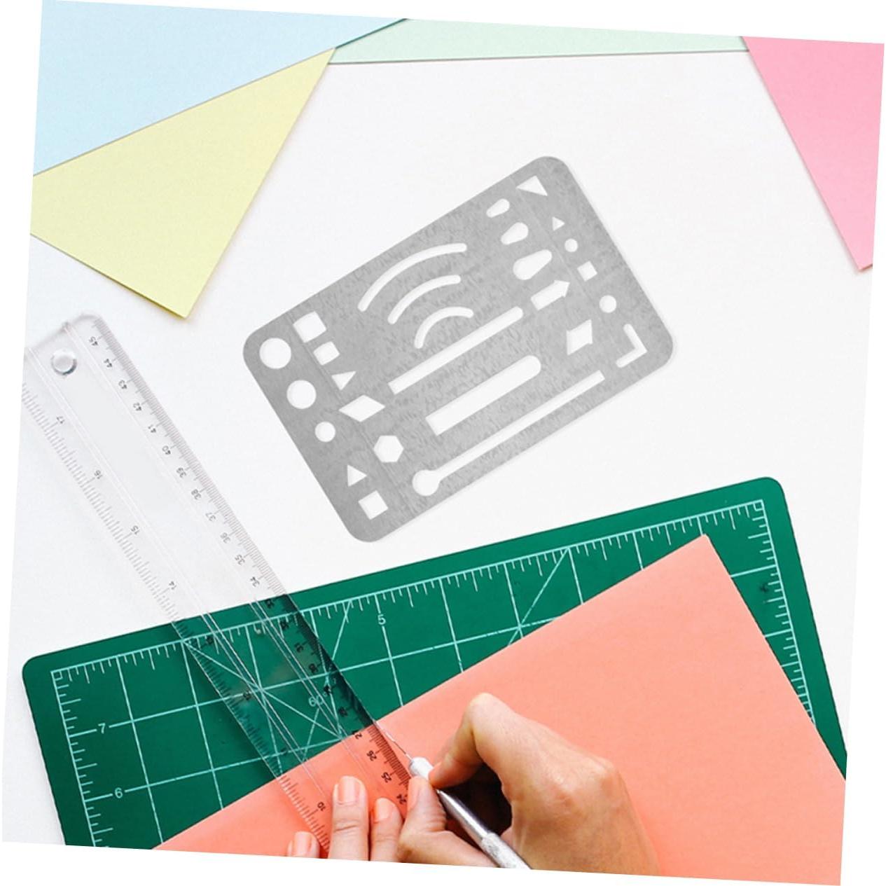 3 Piezas Escudos de Borrado Acero Inoxidable Veemoon 9.1x5.2cm