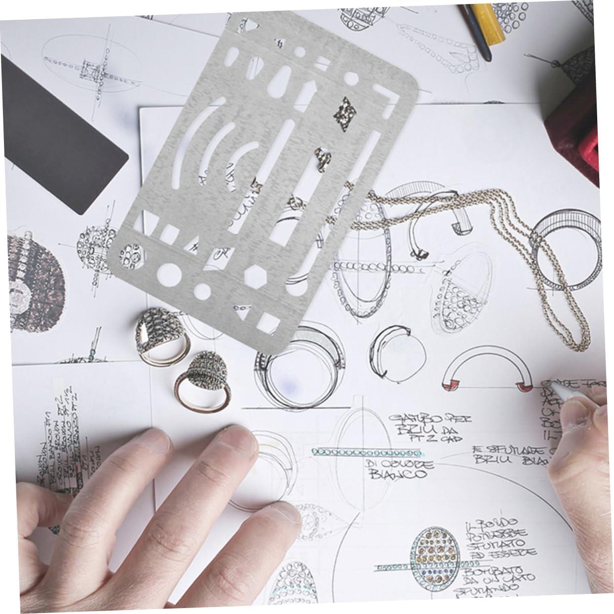 3 Piezas Escudos de Borrado Acero Inoxidable Veemoon 9.1x5.2cm