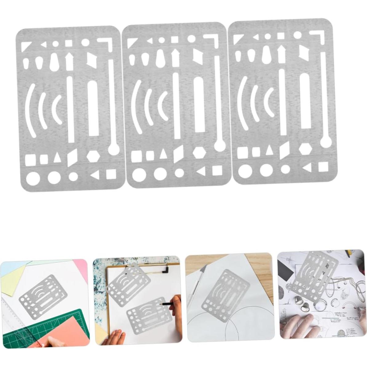 Plantillas de Borrado Homoyoyo Acero Inoxidable 3 Piezas