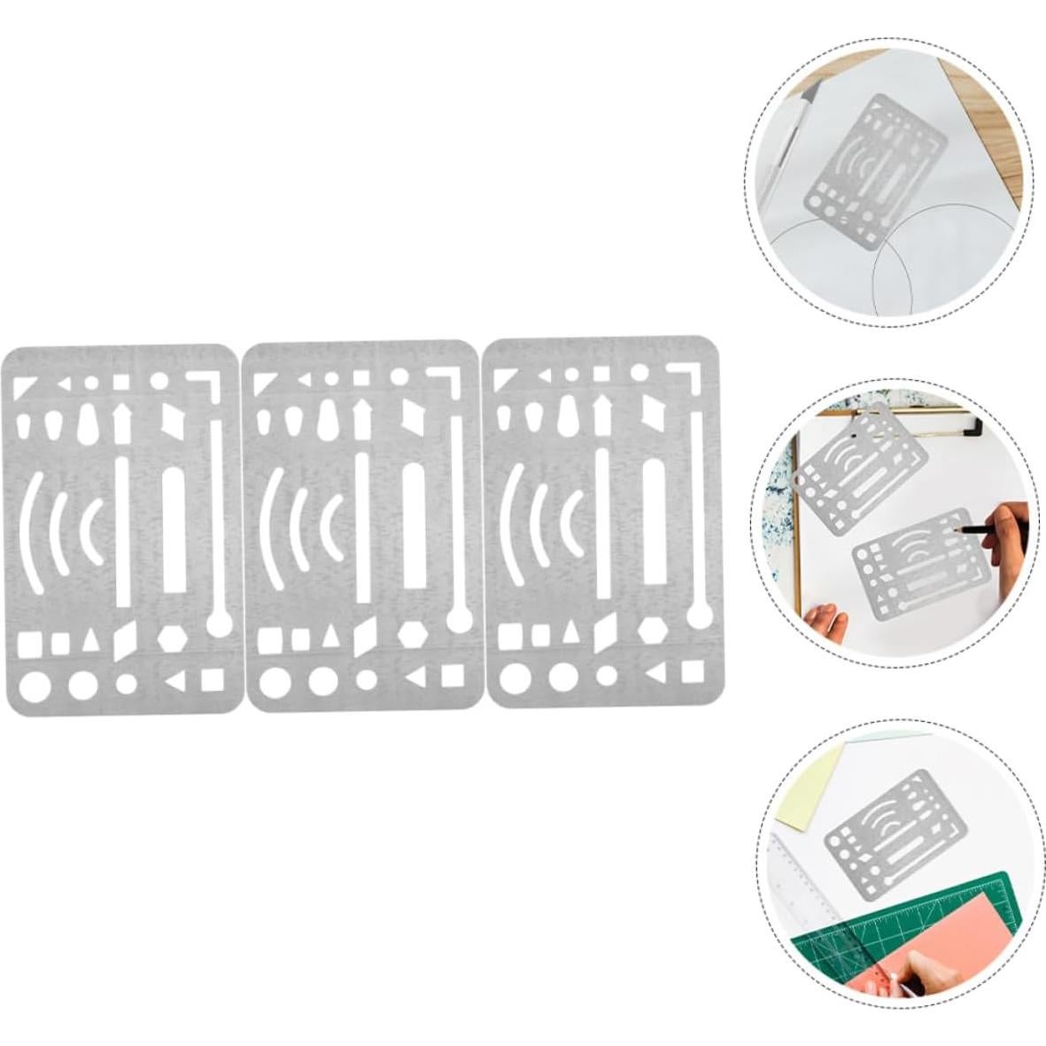 Plantillas de Borrado Homoyoyo Acero Inoxidable 3 Piezas