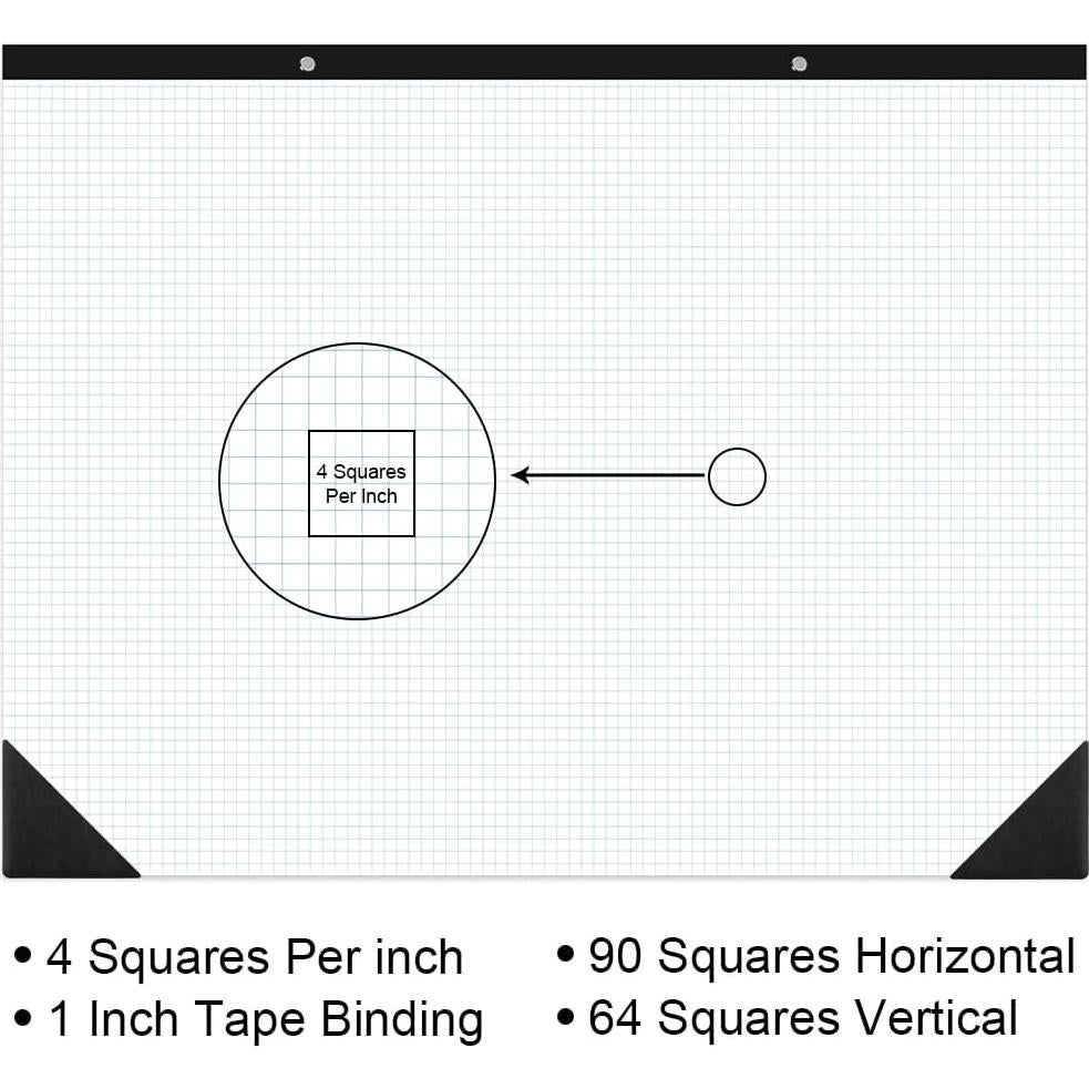 Bloc de Papel de Gráfica Yaridar 22" x 17" 50 Hojas