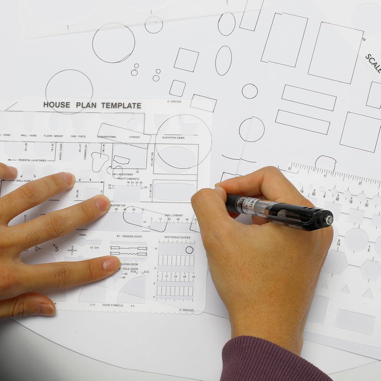 Conjunto de 6 Plantillas Circulares Flexibles Zasukol 21.8x10.6cm