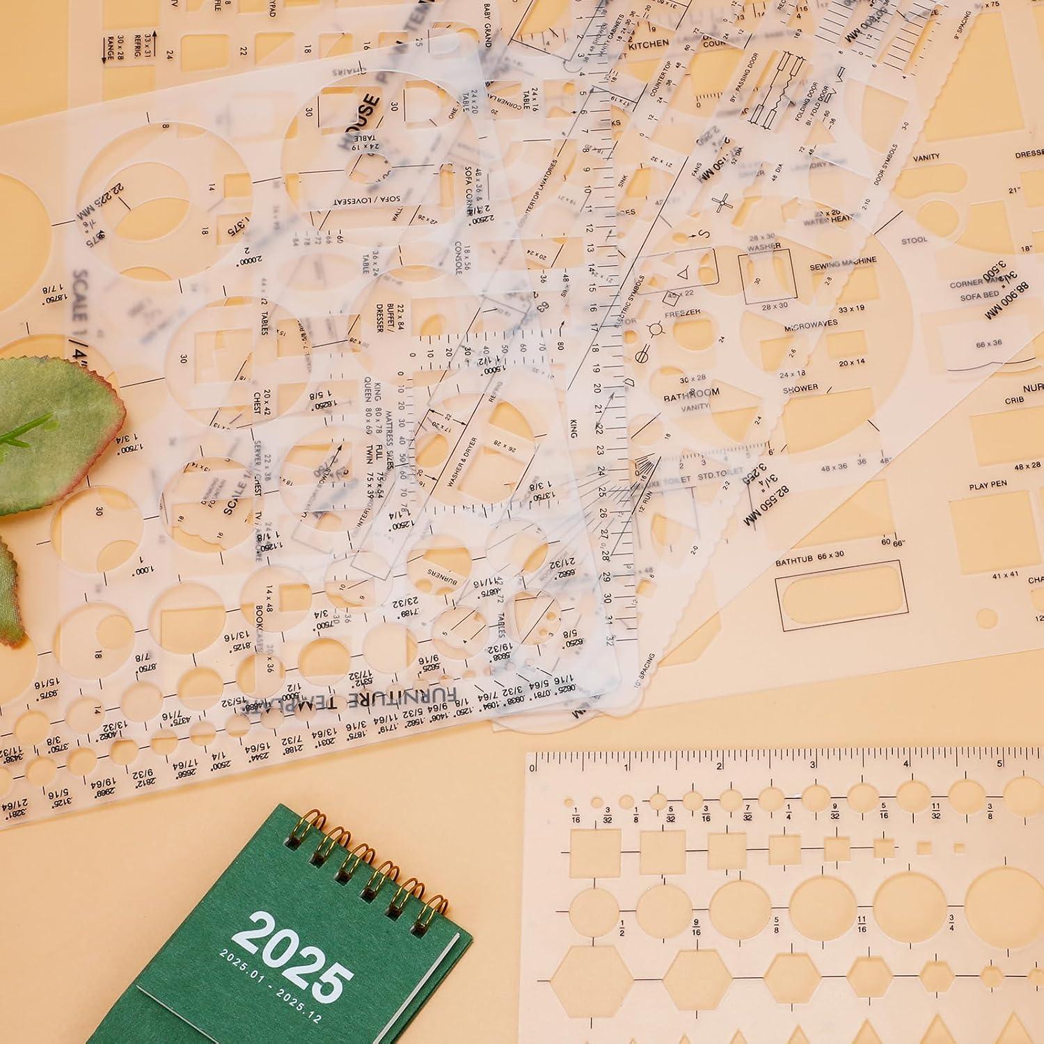 Conjunto de 6 Plantillas Circulares Flexibles Zasukol 21.8x10.6cm