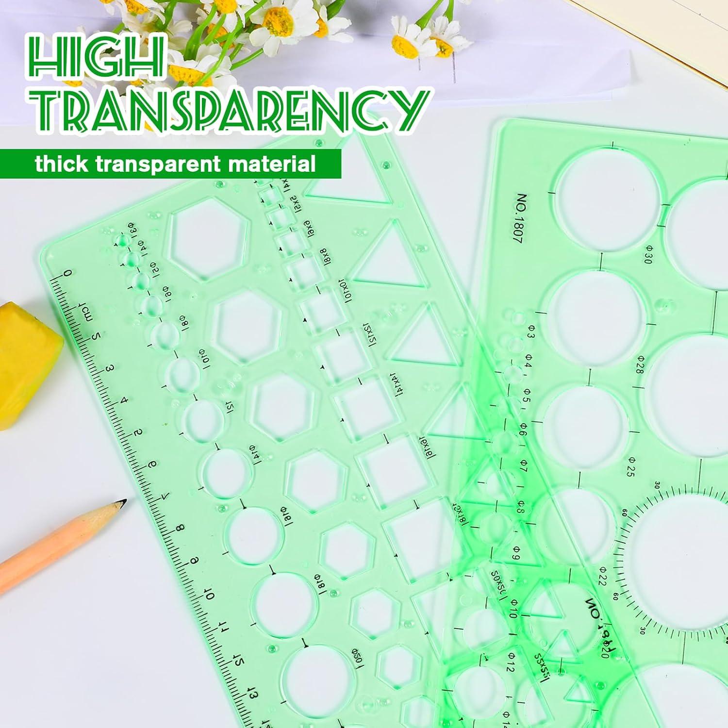 Plantillas Circulares de Dibujo InnoHHustle - 2 Piezas