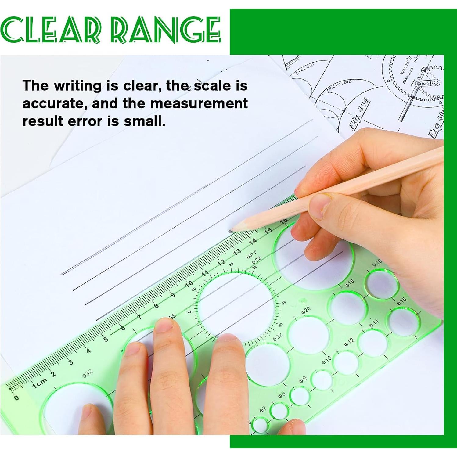 Plantillas Circulares de Dibujo InnoHHustle - 2 Piezas