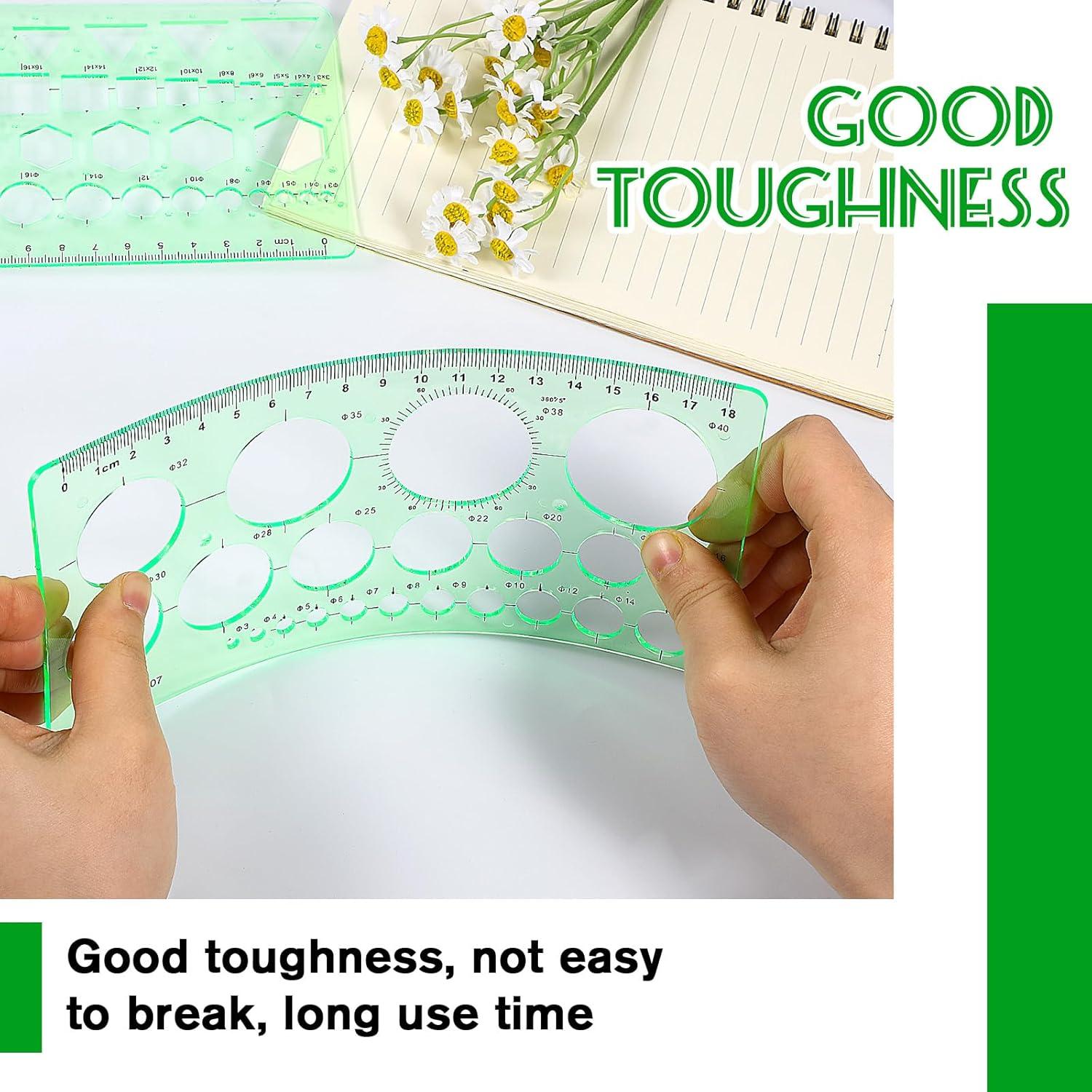 Plantillas Circulares de Dibujo InnoHHustle - 2 Piezas