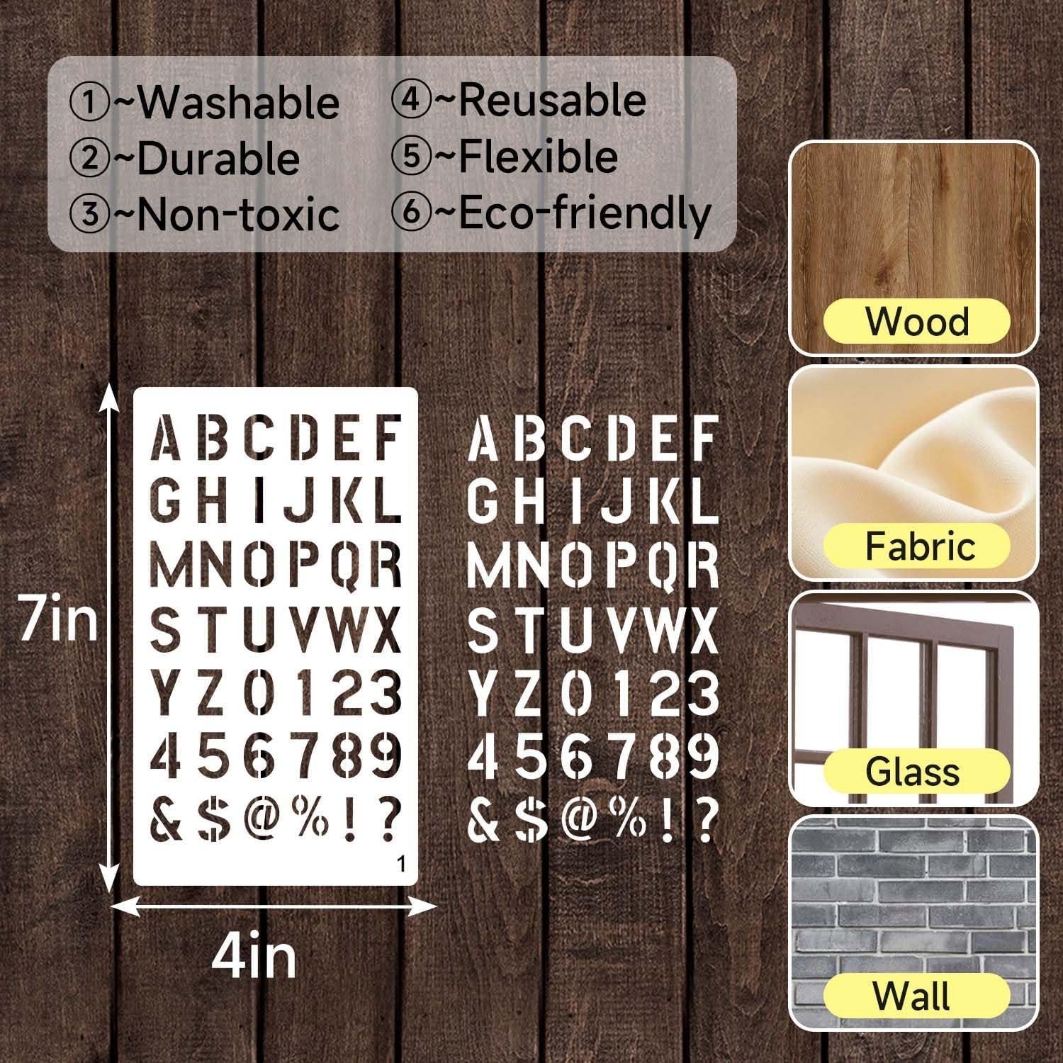 36 Plantillas de Diario eageus 4x7 Pulgadas Reutilizables