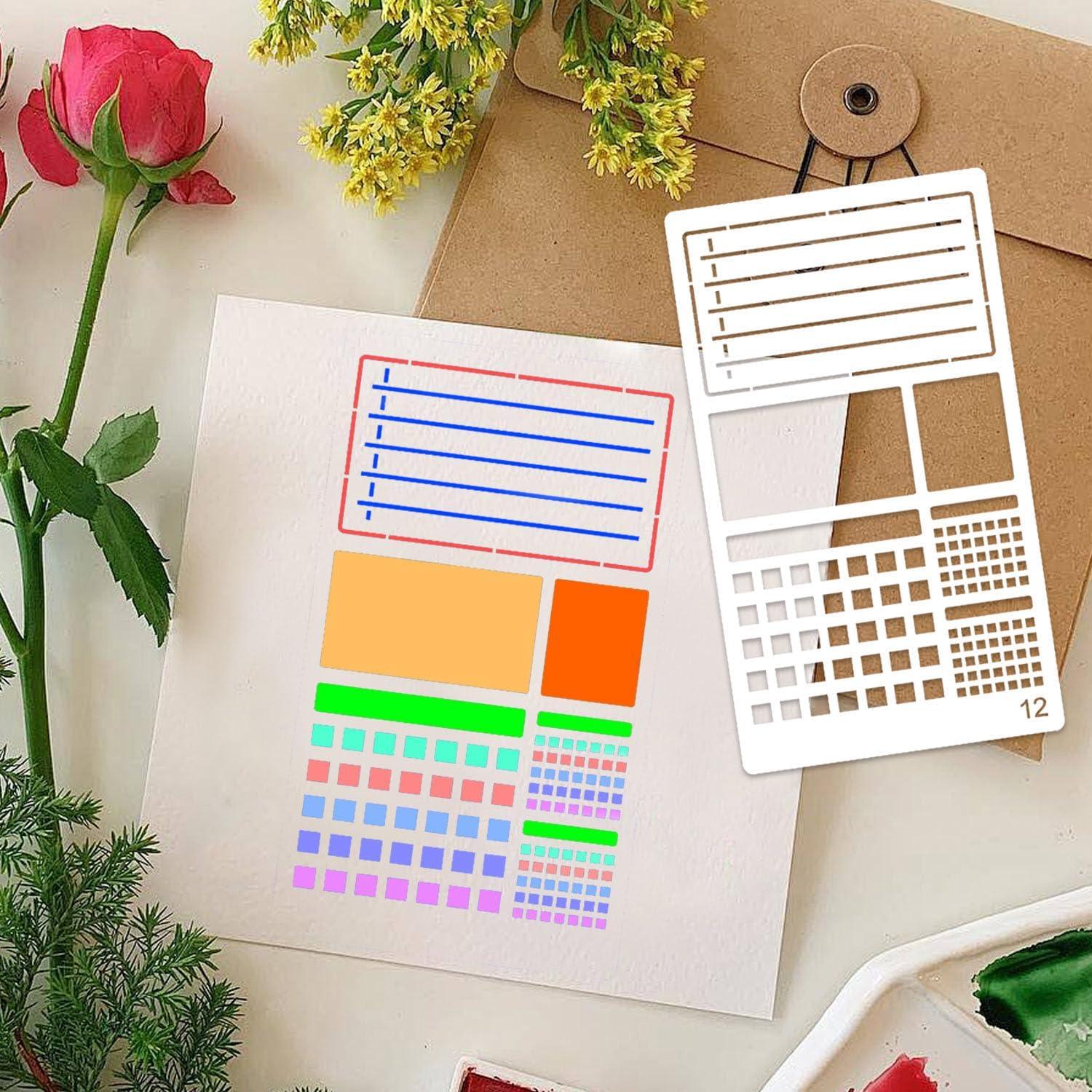 36 Plantillas de Diario eageus 4x7 Pulgadas Reutilizables