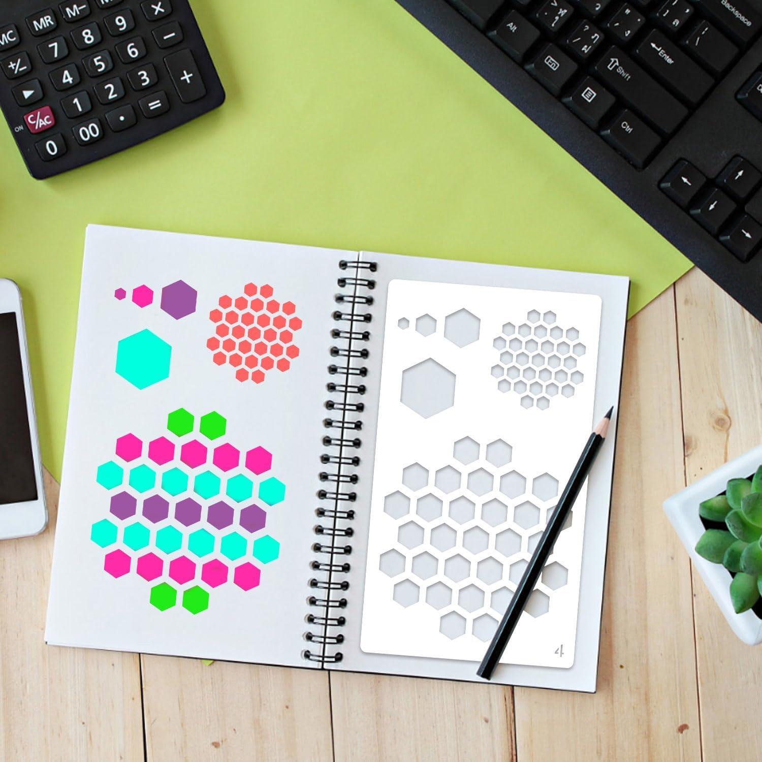 36 Plantillas de Diario eageus 4x7 Pulgadas Reutilizables