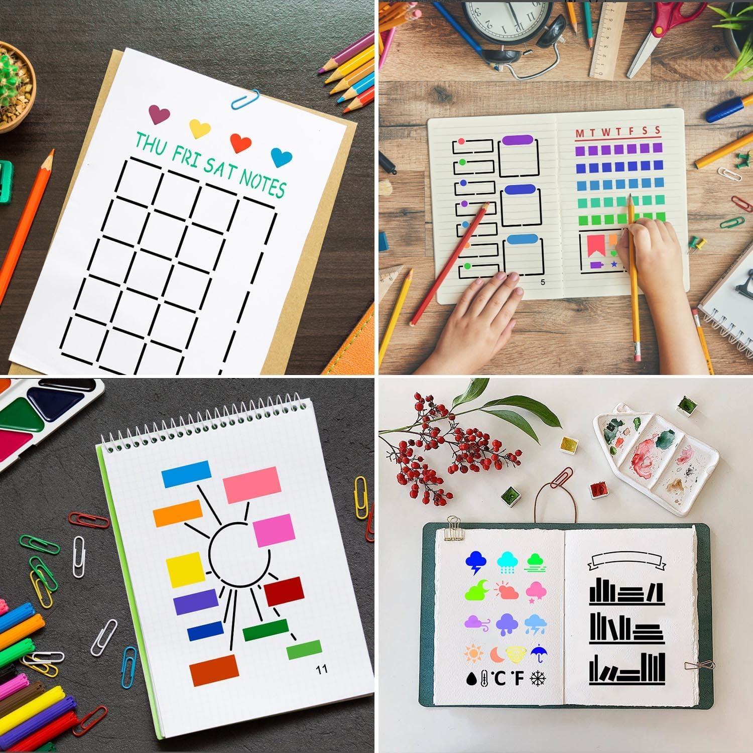 36 Plantillas de Diario eageus 4x7 Pulgadas Reutilizables