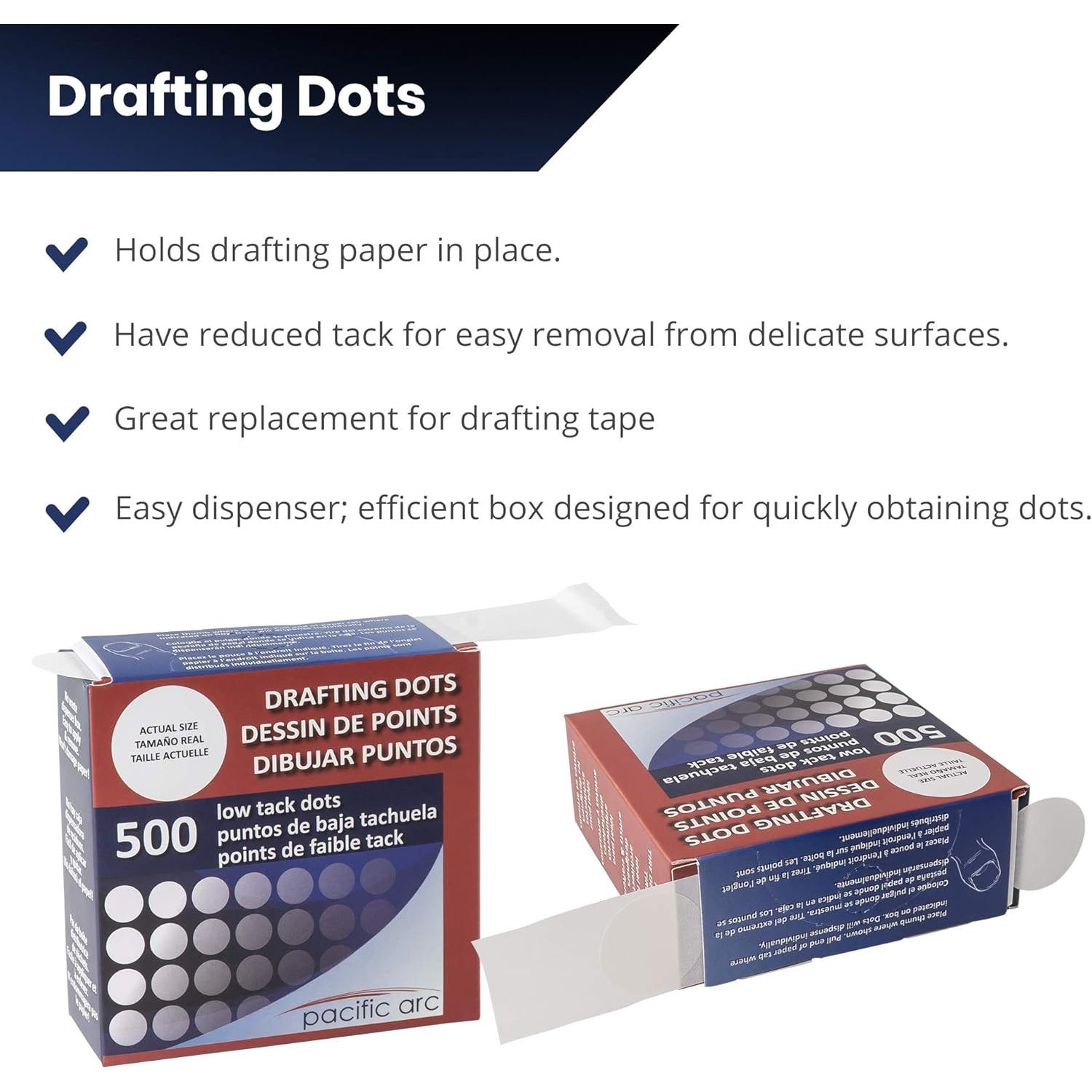 Puntos de Dibujo Profesional Pacific Arc 500 Unidades Blanco