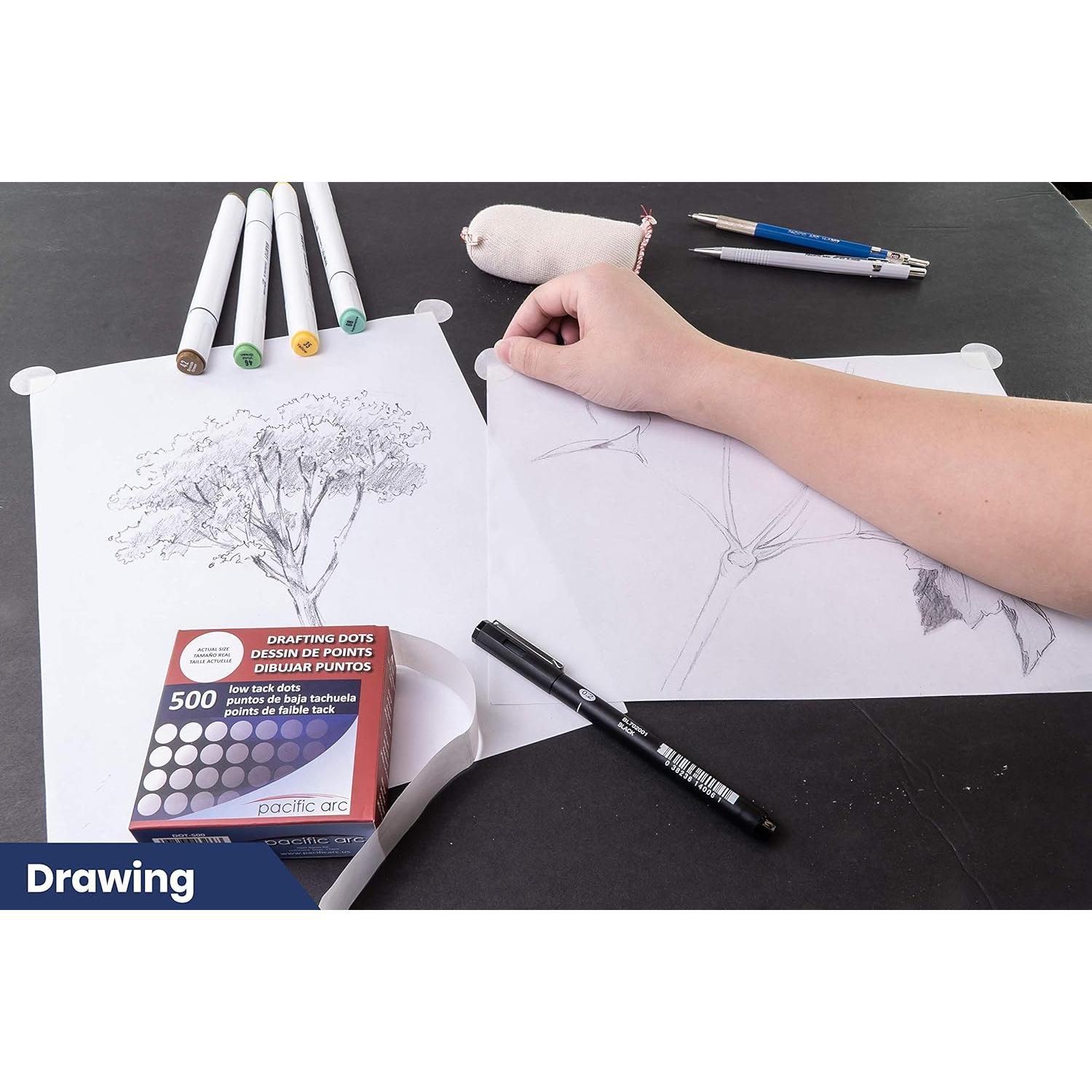 Puntos de Dibujo Profesional Pacific Arc 500 Unidades Blanco