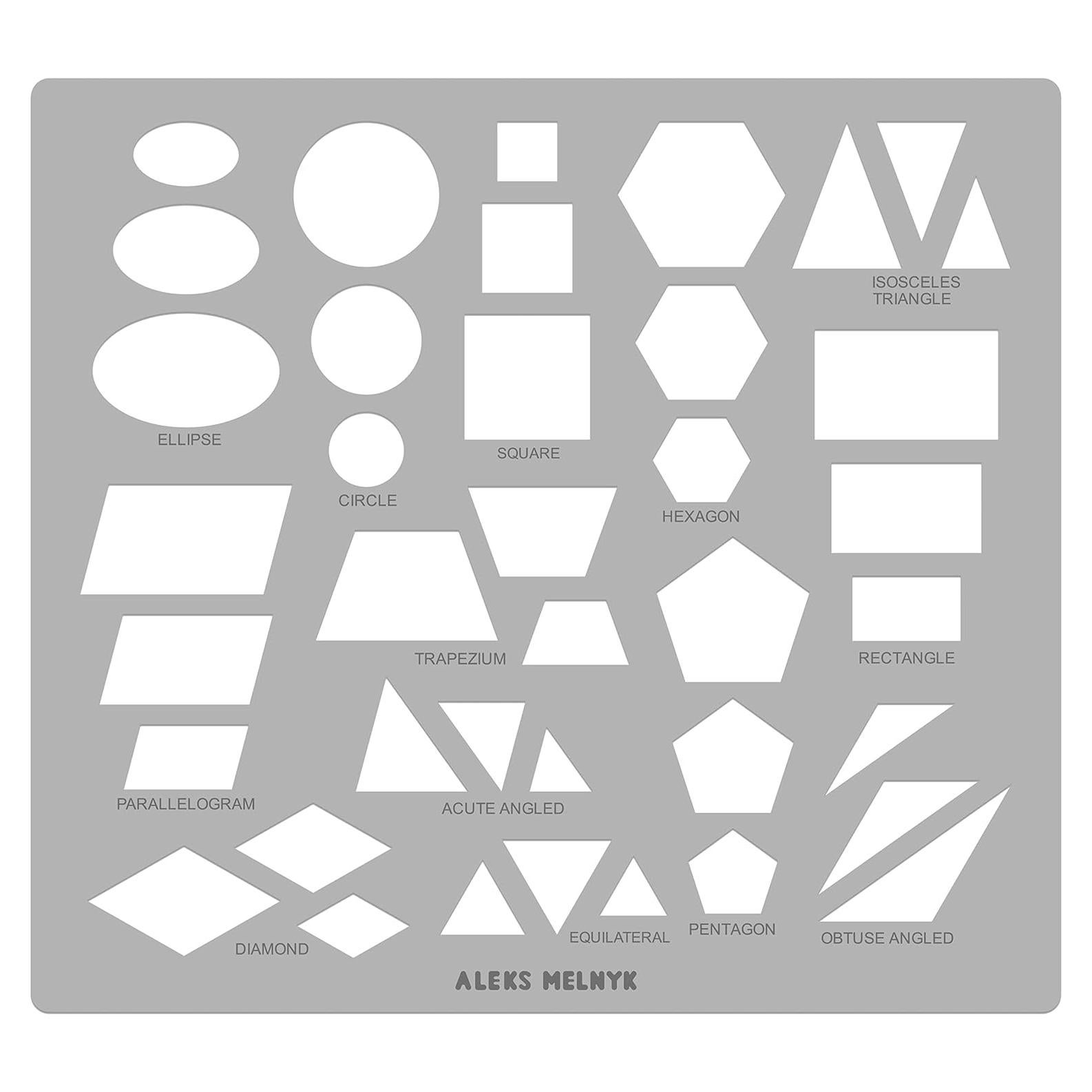 Plantilla de Círculo de Metal Aleks Melnyk 204x185mm