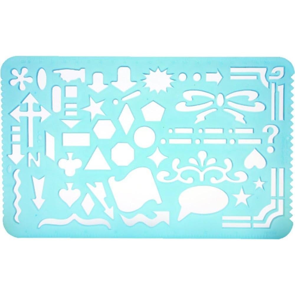 Juego de Plantillas Artísticas Yosogo - 2 Dibujo + 4 Letras