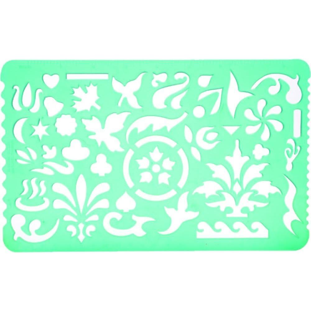 Juego de Plantillas Artísticas Yosogo - 2 Dibujo + 4 Letras