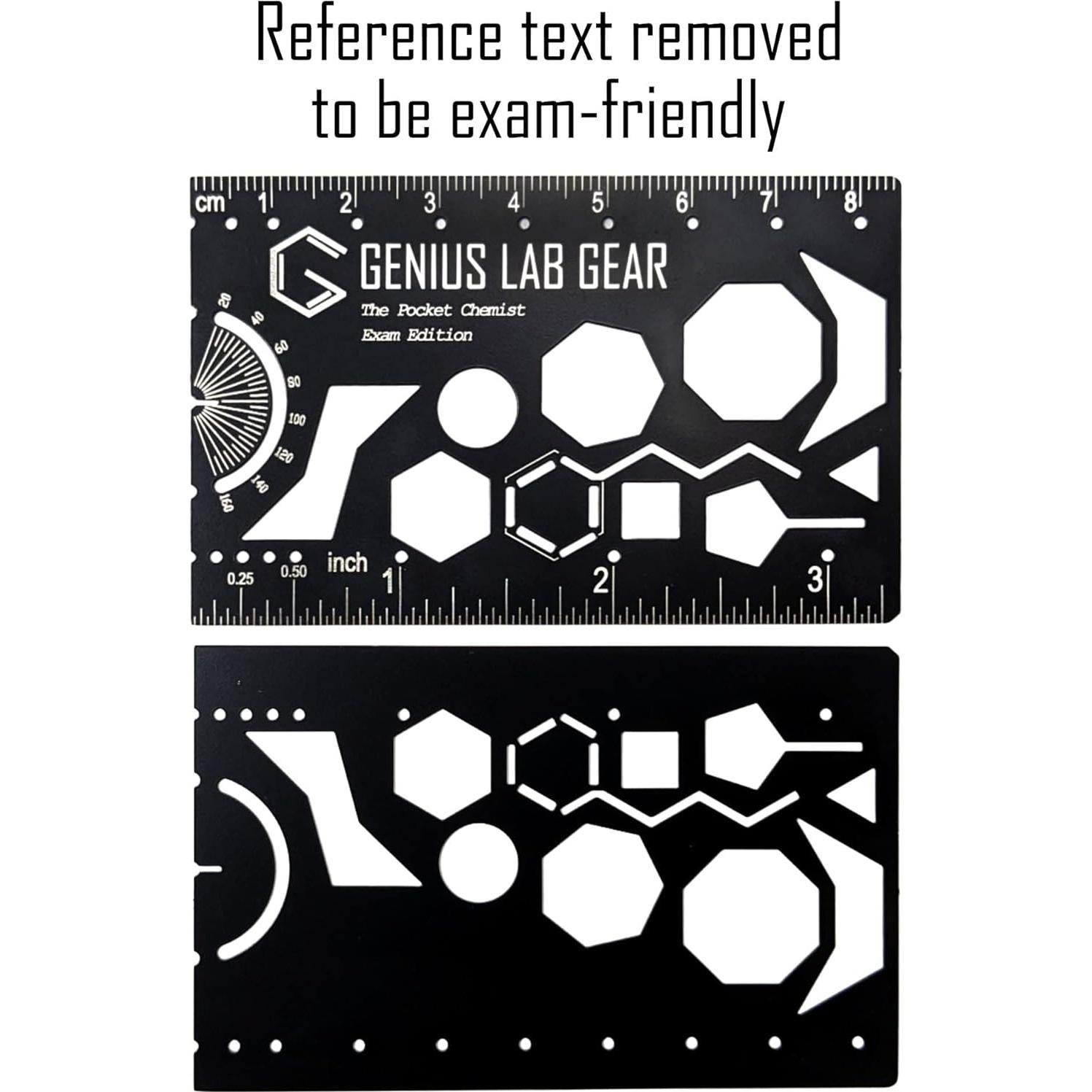 Plantilla de Dibujo Químico Pocket Chemist Metal 8.26 cm