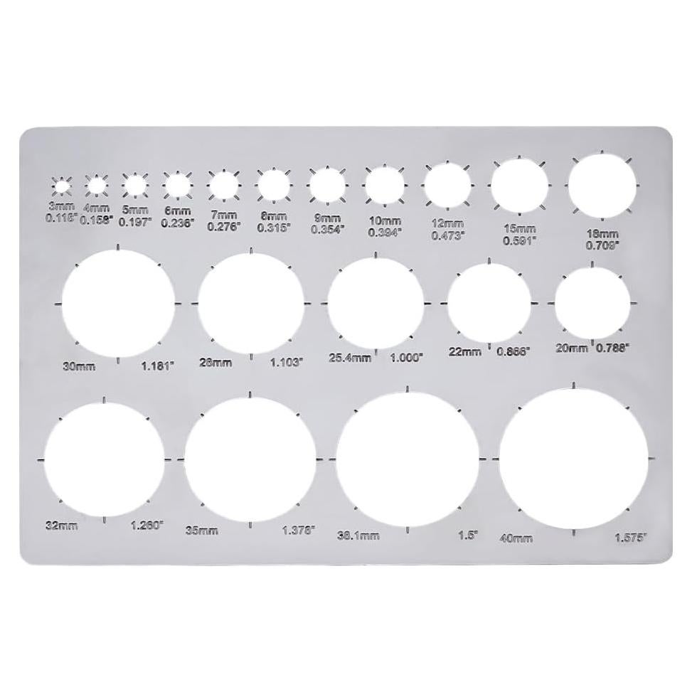 Plantilla de Círculo de Metal UNICRAFTALE 17.8x12.7cm