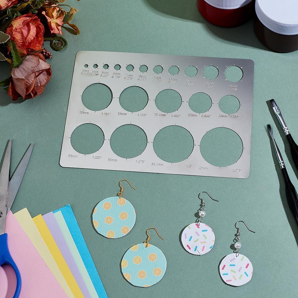 Plantilla de Círculo de Metal UNICRAFTALE 17.8x12.7cm