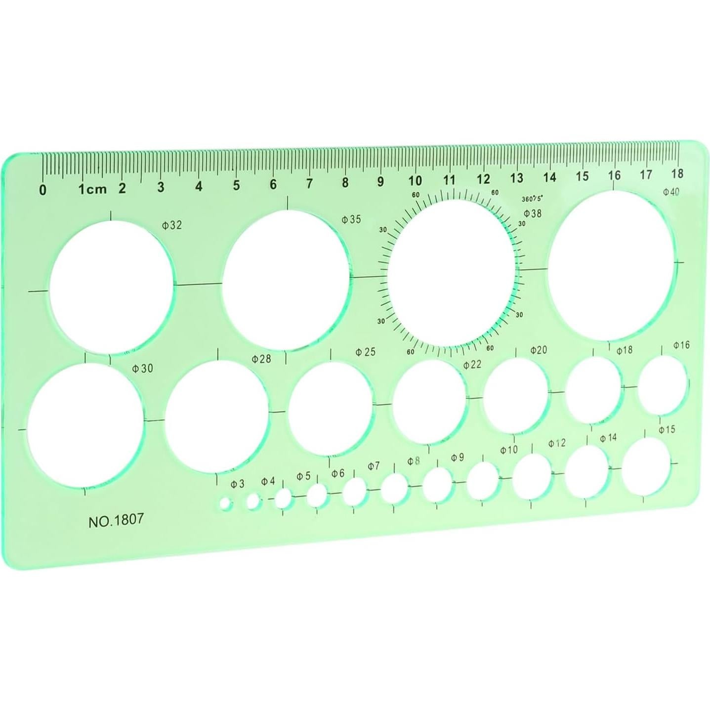 Plantillas de Dibujo Geométrico Smgda - 2 Piezas, 200x105 mm