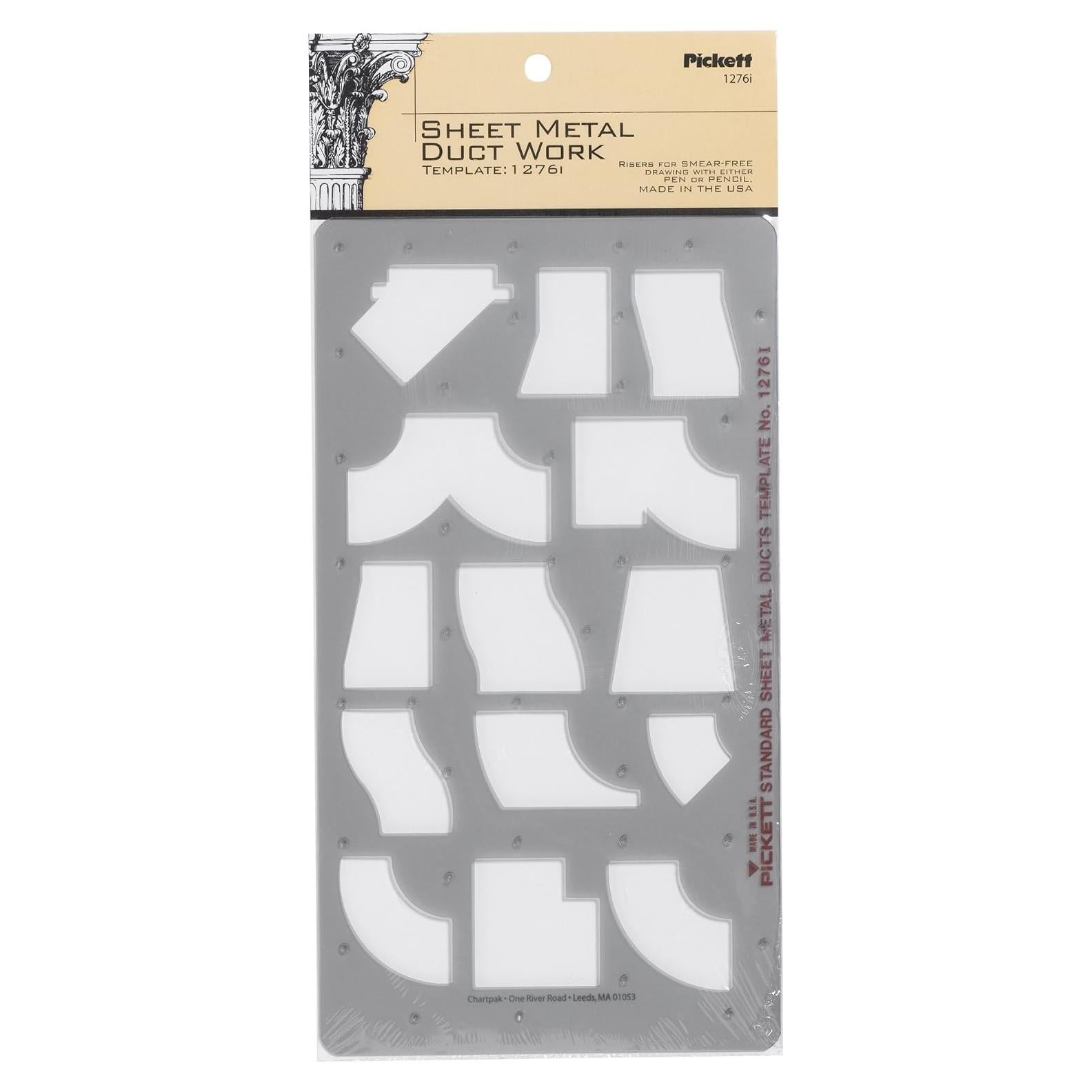 Plantilla de Conductos de Metal de Hoja Pickett 1276I