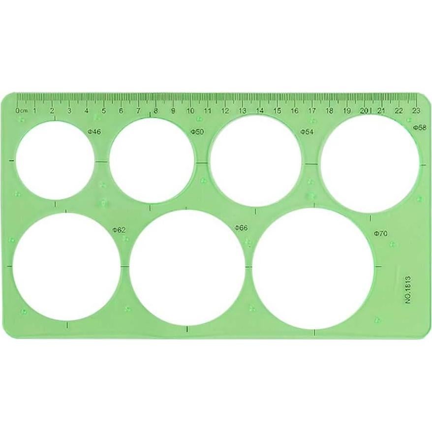 Plantilla de Círculo y Óvalo 3 Piezas Teensery Verde