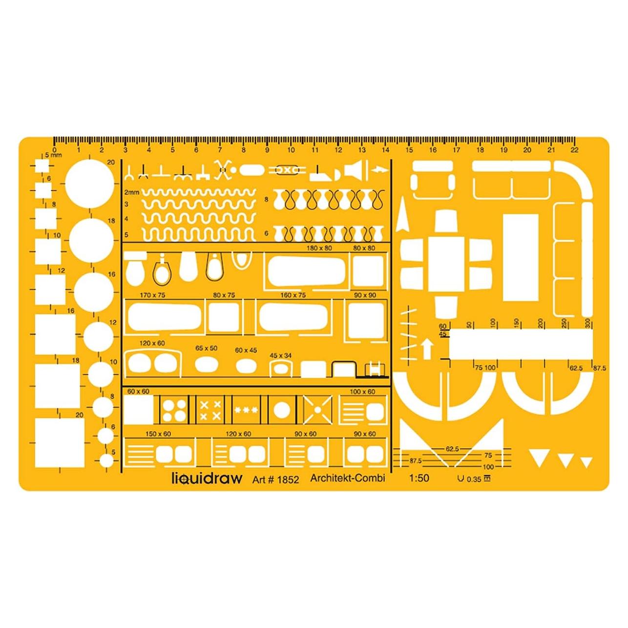 Plantilla de Dibujo Escala Arquitectónica 1:50 Liquidraw