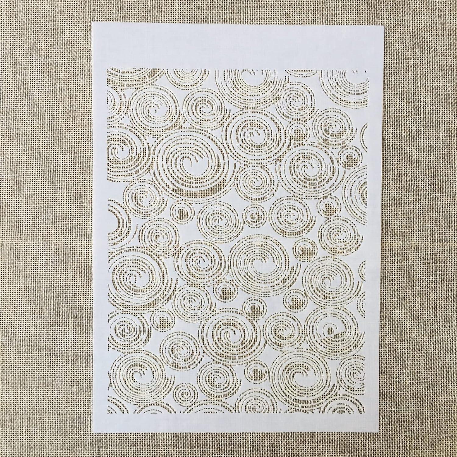 Plantillas de Textura Geométrica Abstracta Tiamech A4 6 Piezas