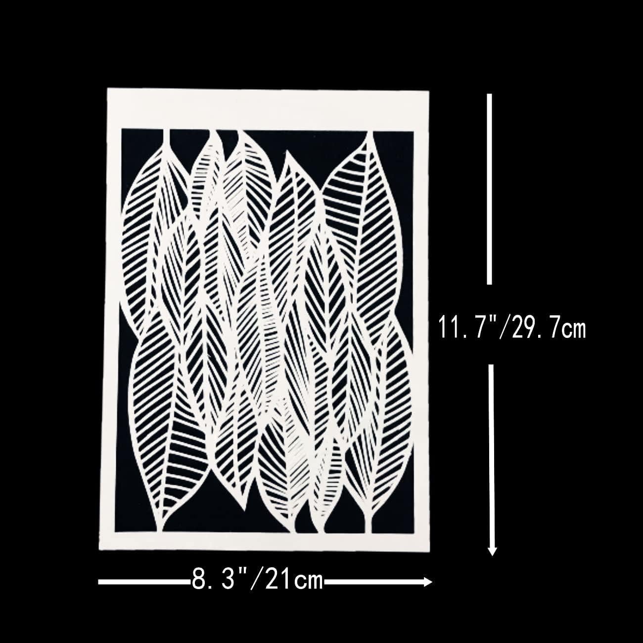 Plantillas de Textura Geométrica Abstracta Tiamech A4 6 Piezas