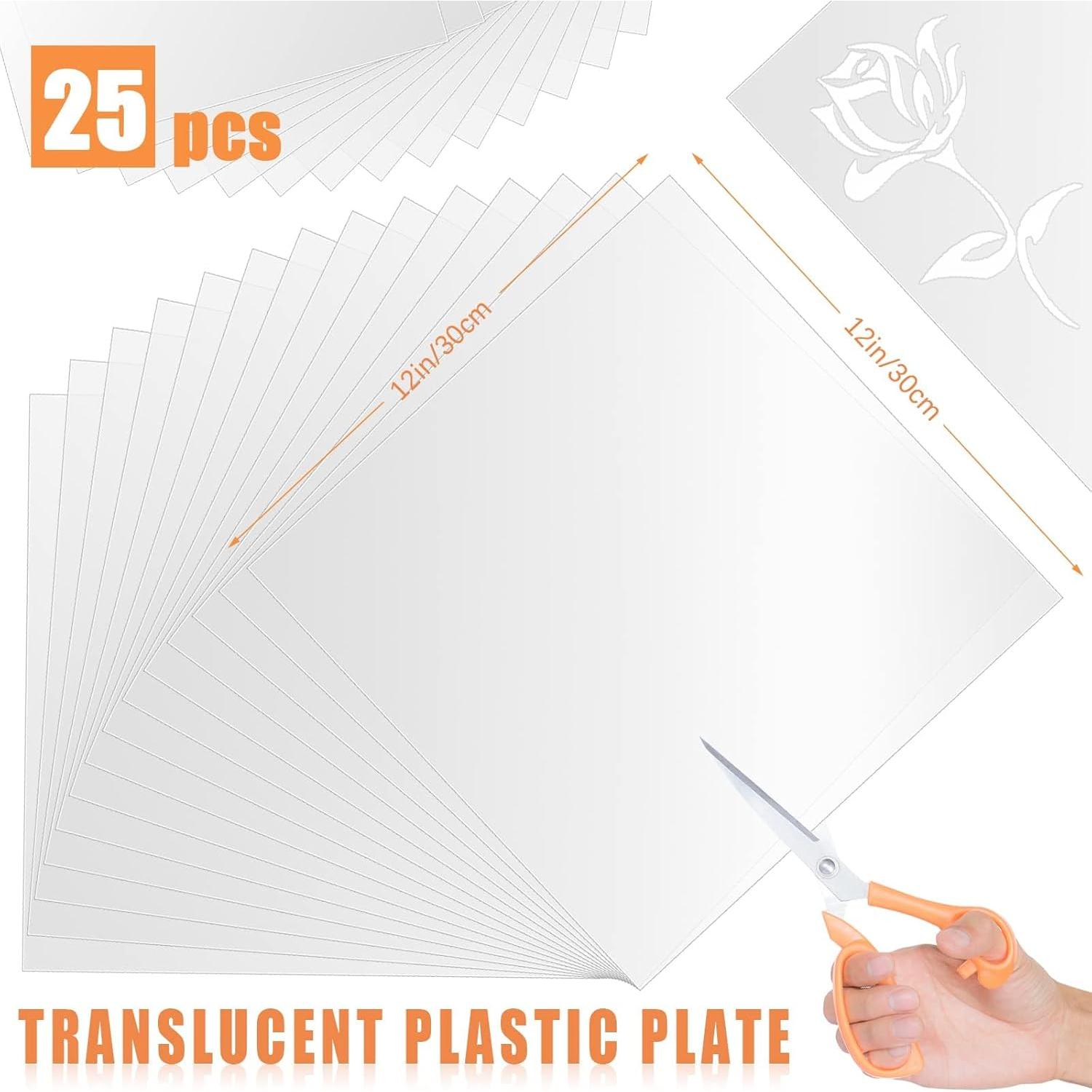 Hojas de Plantilla Mylar FSWCCK 25 Pcs 30.48x30.48 cm