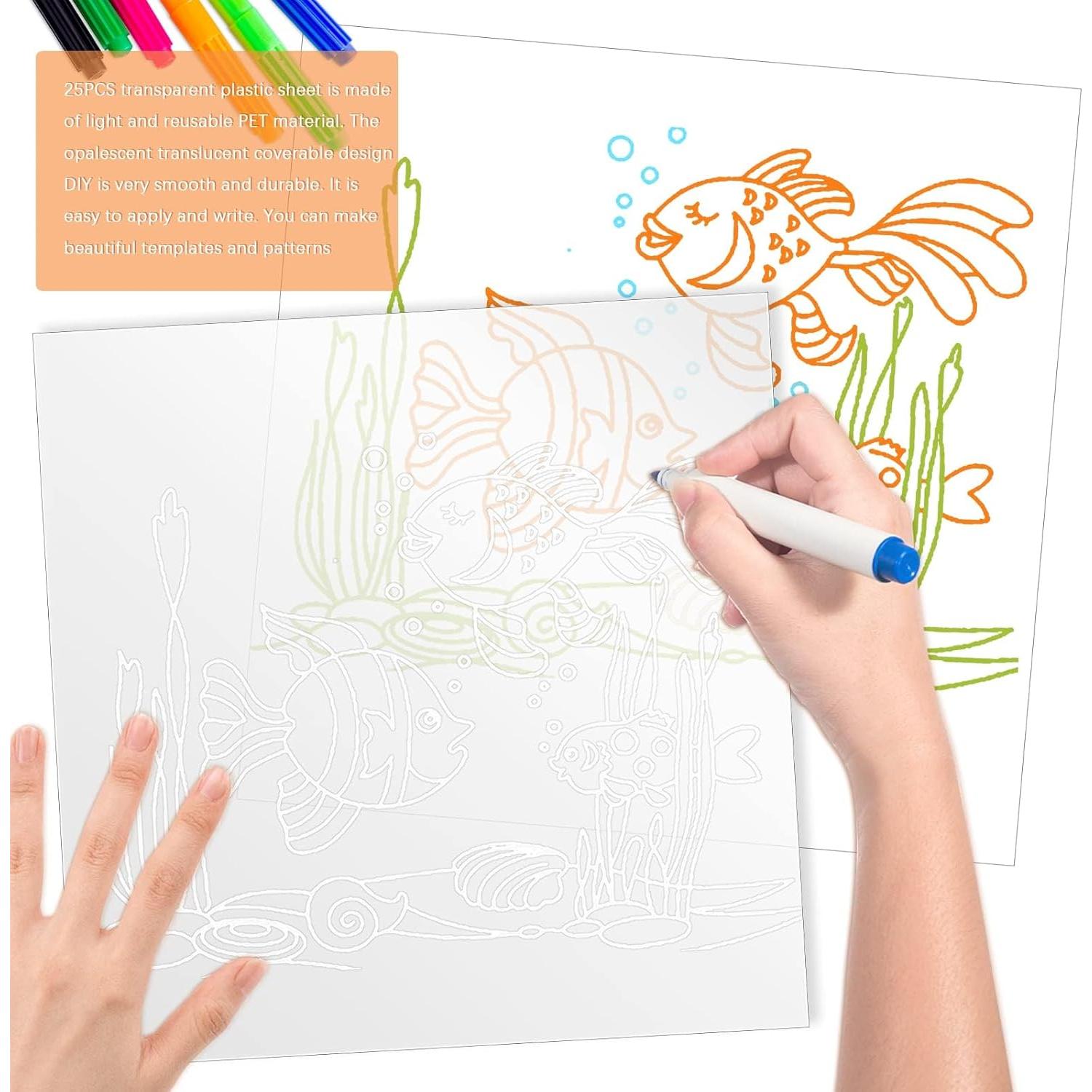 Hojas de Plantilla Mylar FSWCCK 25 Pcs 30.48x30.48 cm