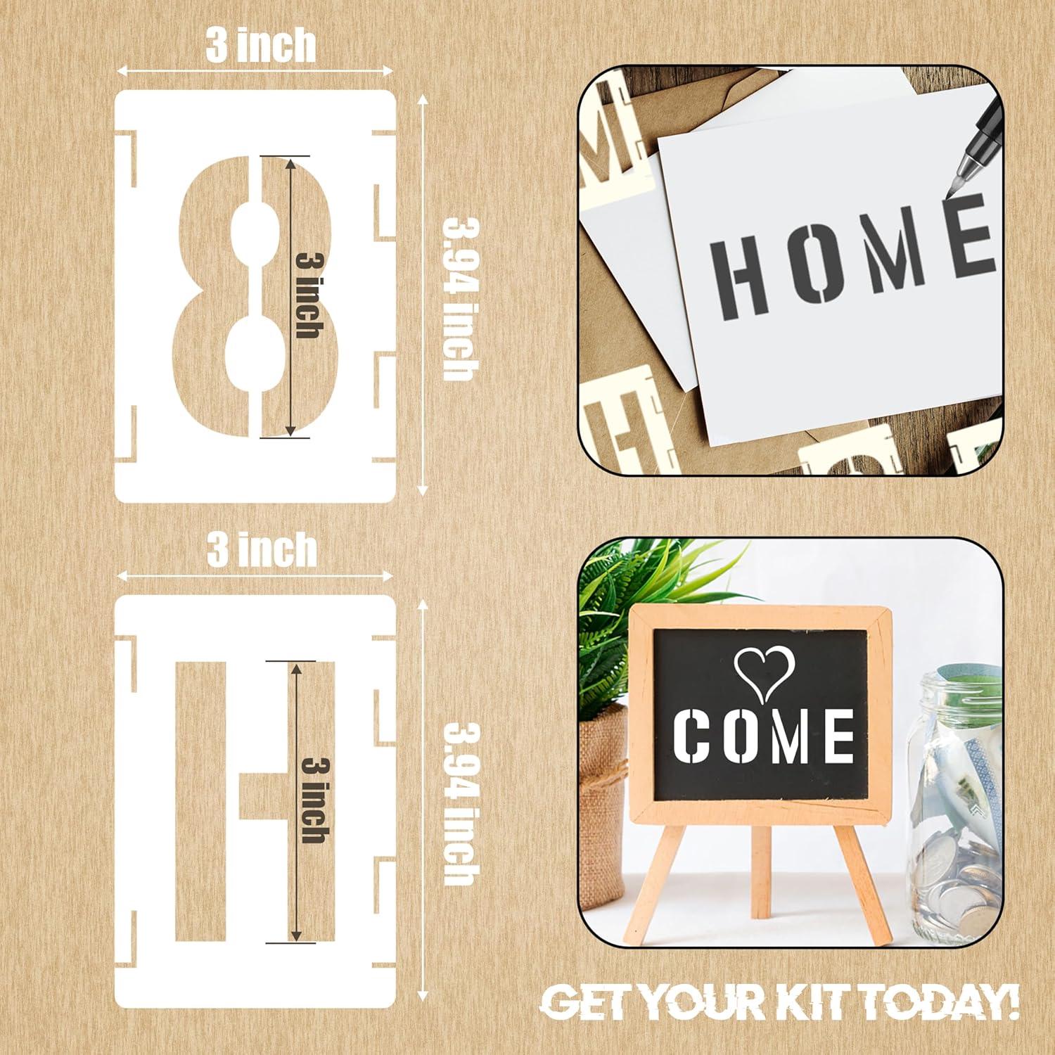 Juego de Plantillas Reutilizables Sokoro 42 Piezas 3 Pulgadas