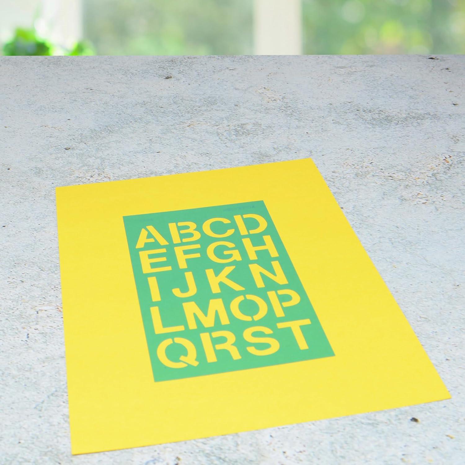 Plantilla LetterCraft Westcott Helvetica 1.9 y 2.5 cm