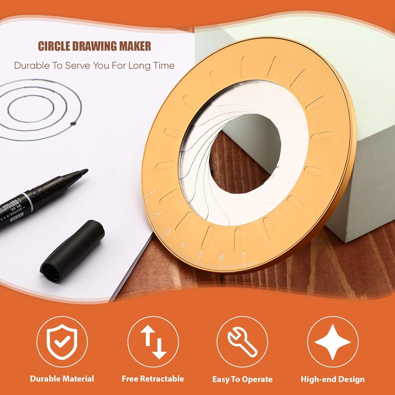 Plantilla de Círculo Ajustable de Acero Inoxidable Zonon 12.5 cm