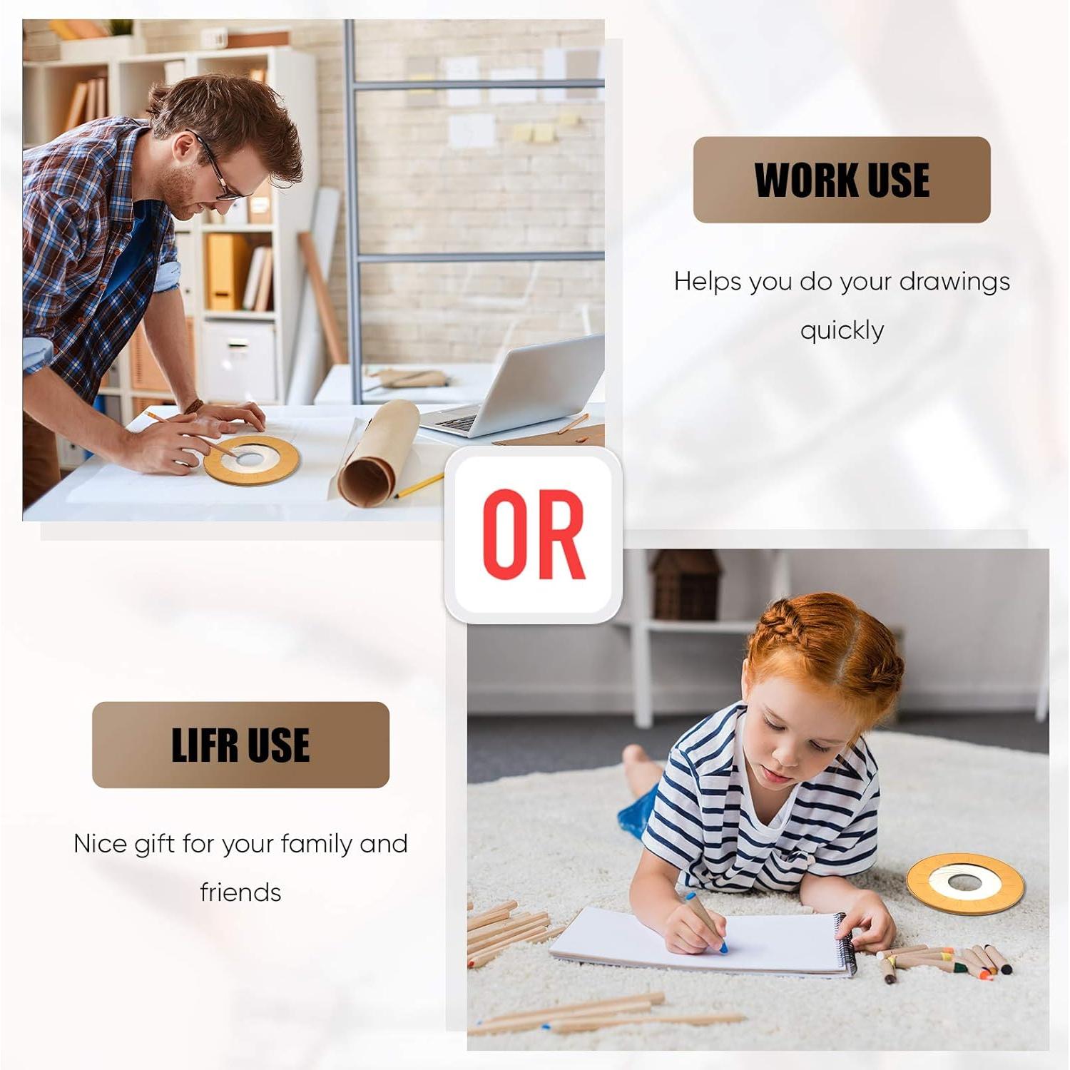 Plantilla de Círculo Ajustable de Acero Inoxidable Zonon 12.5 cm