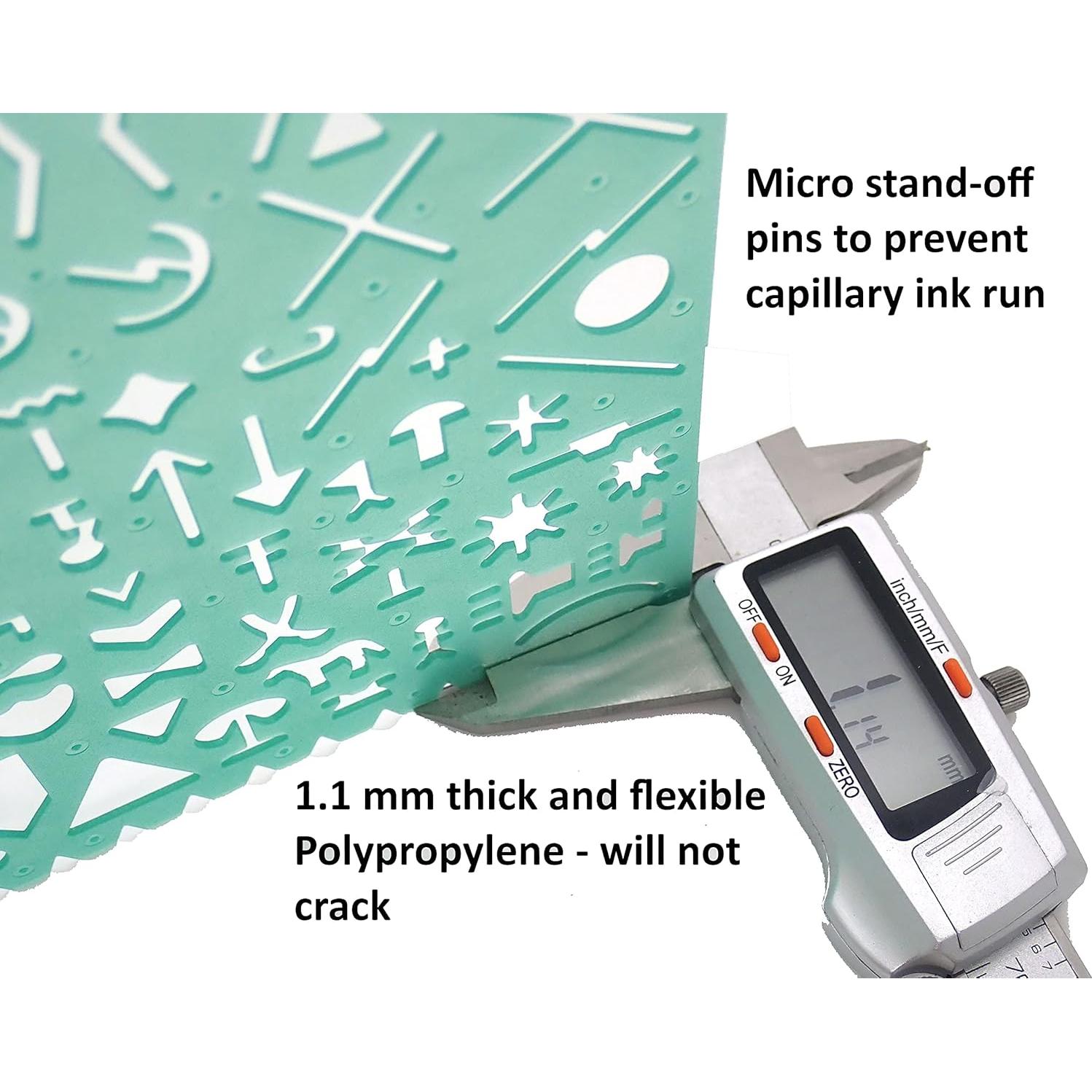 Plantilla Stencil Militar MTT PL WSS(-) para Mapas Tácticos